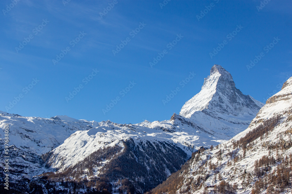 Matterhorn mountain in zermatt switzerland Matterhorn mountain in zermatt switzerland