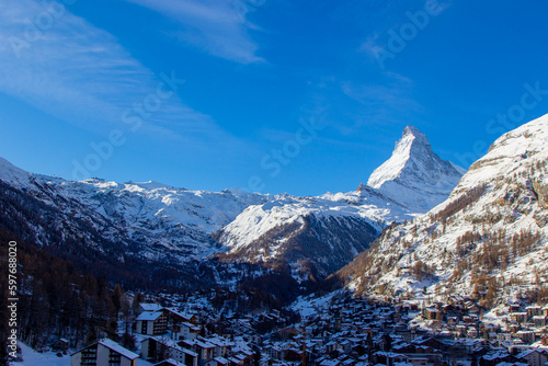 Matterhorn mountain in zermatt switzerland © PnPy