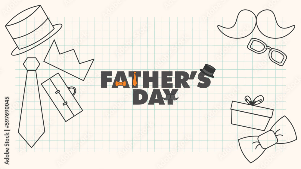 happy father's day vector design