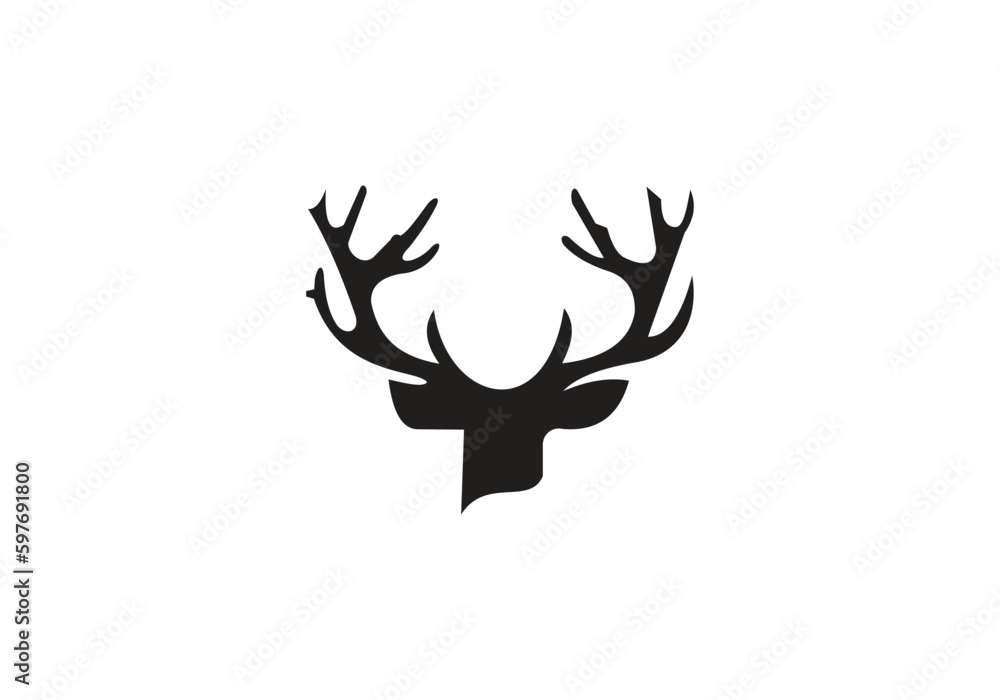 this is deer head icon design for your business this is deer head icon design for your business