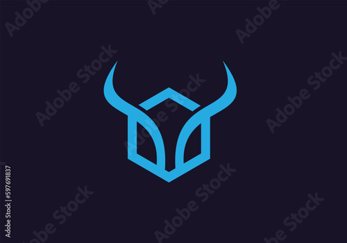 this is deer head icon design for your business © raihan