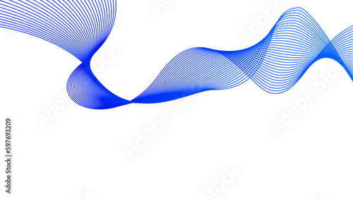 blue wavy tech lines abstract background illustration eps 