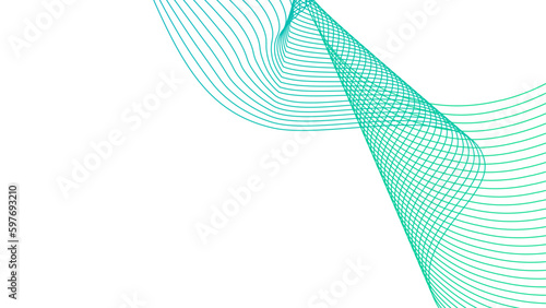 turquoise blue wavy tech lines abstract background illustration eps	