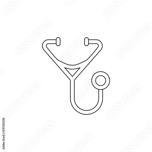 Stethoscope icon vector. doctor illustration sign. clinic symbol. hospital logo.