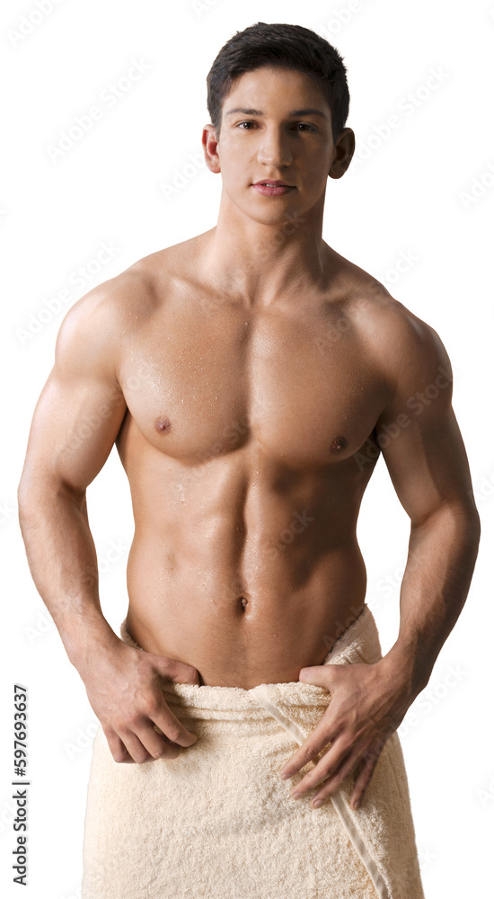 A man with a beautiful pumped-up body with big muscles A man with a beautiful pumped-up body with big muscles