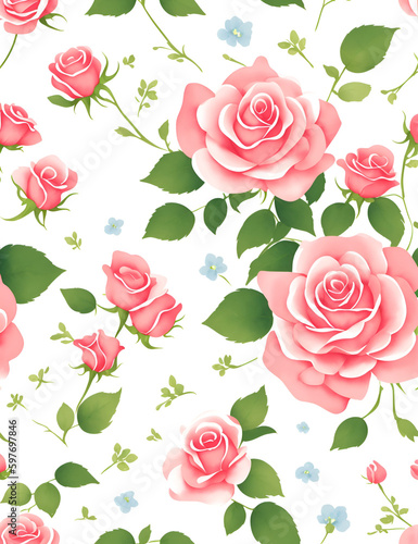 rose, flower, floral, pattern, pink, vector, seamless, vintage, nature, flowers, design, roses, leaf, love, illustration, valentine, bouquet, art, spring, decoration, beauty, plant, wallpaper, wedding