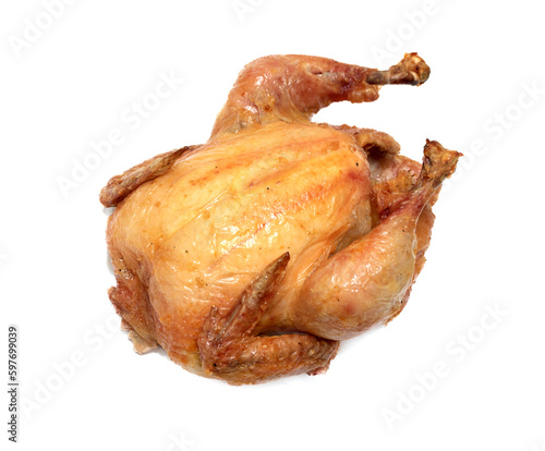 fried chicken on a white background