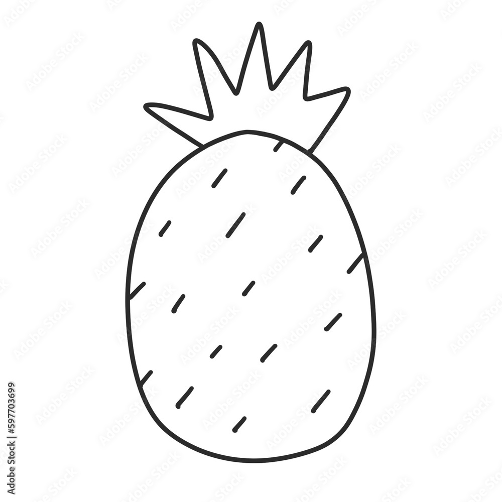 illustration of pineapple on png background illustration of pineapple on png background