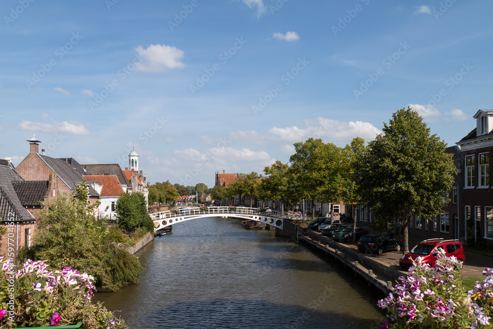View of the town of Dokkum in Friesland. View of the town of Dokkum in Friesland.