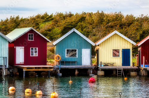 From Beautiful Breviks Fishing Harbor on the Southern Koster Island, Sweden photo