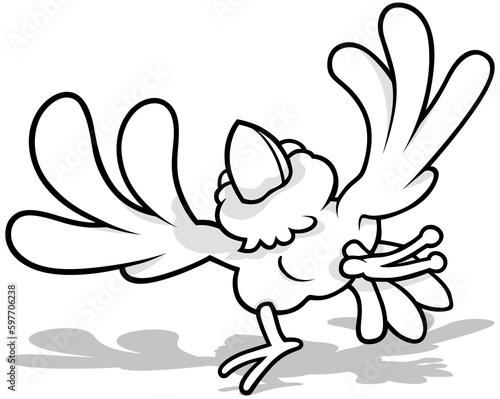 Drawing of a Dancing Sparro...