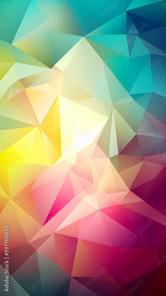 vertical Abstract rainbow background consisting of colored triangles, polygonal colored background vertical Abstract rainbow background consisting of colored triangles, polygonal colored background