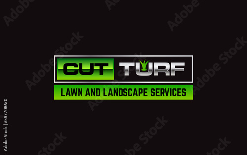 Illustration graphic vector of lawn care, landscape services, grass concept logo design template