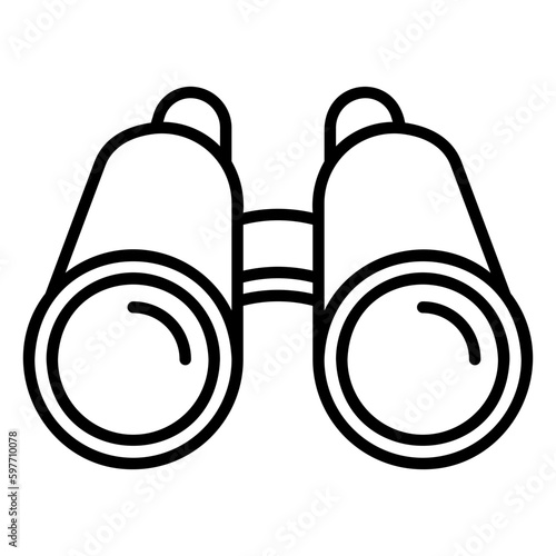 Binoculars icon for long distance viewing