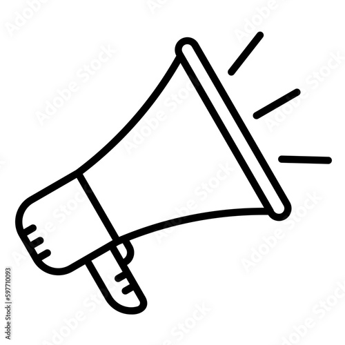 Billede på lærred Megaphone icon for speaker or marketing advertising