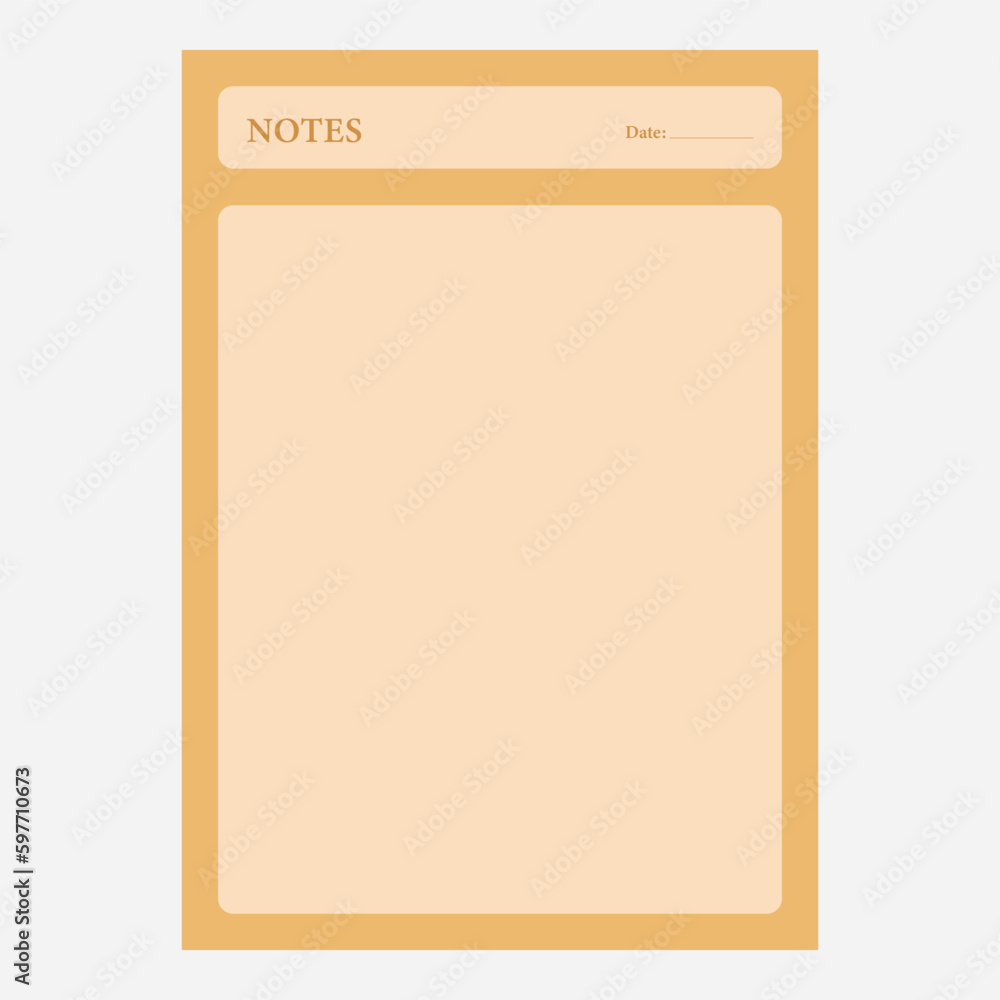 Weekly Daily planning note sheet design template Weekly Daily planning note sheet design template