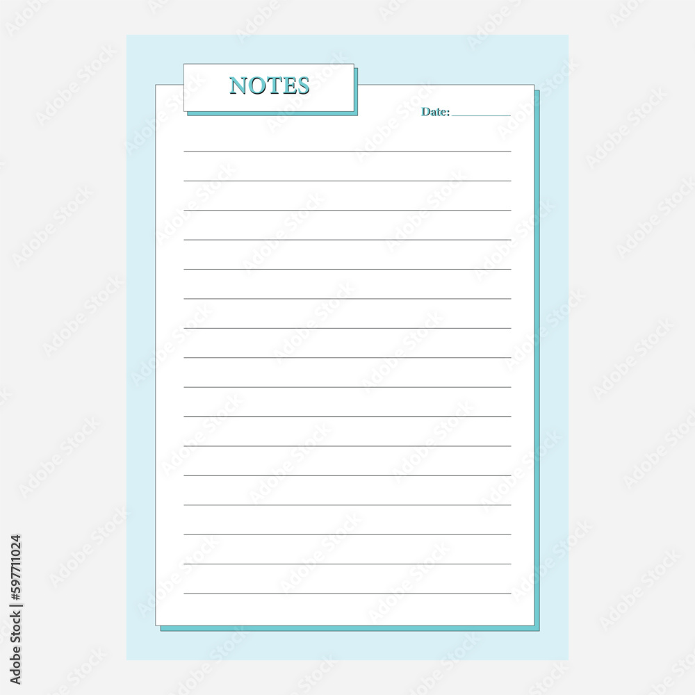 Weekly Daily planning note sheet design template Weekly Daily planning note sheet design template