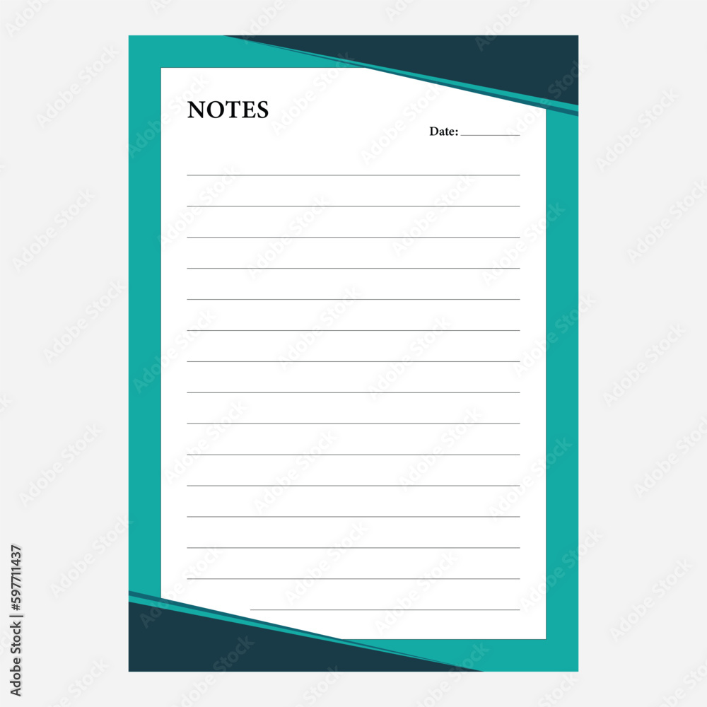 Weekly Daily planning note sheet design template Weekly Daily planning note sheet design template