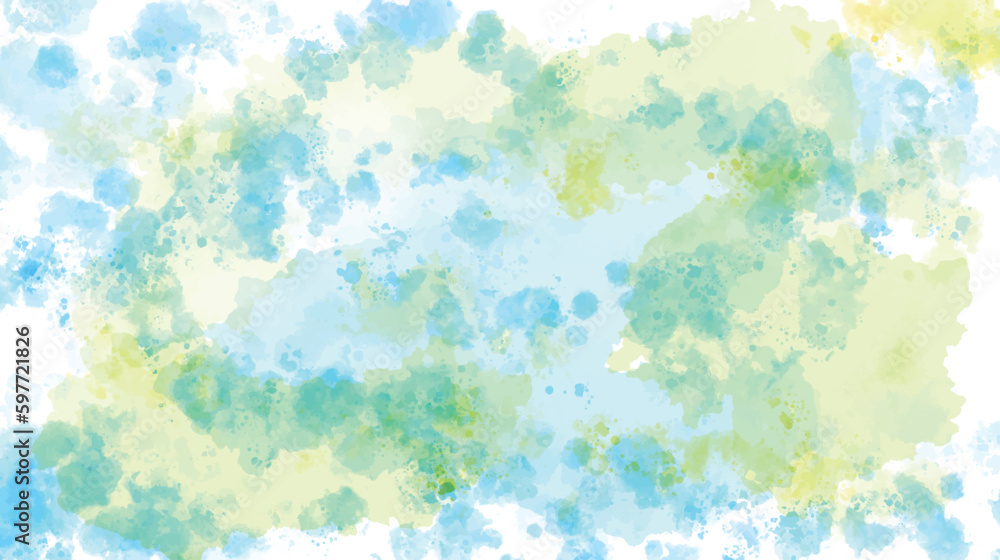 Hand drawn colored abstract watercolor background, texture