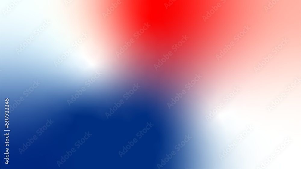 abstract red white blue tricolor flag gradient background	
