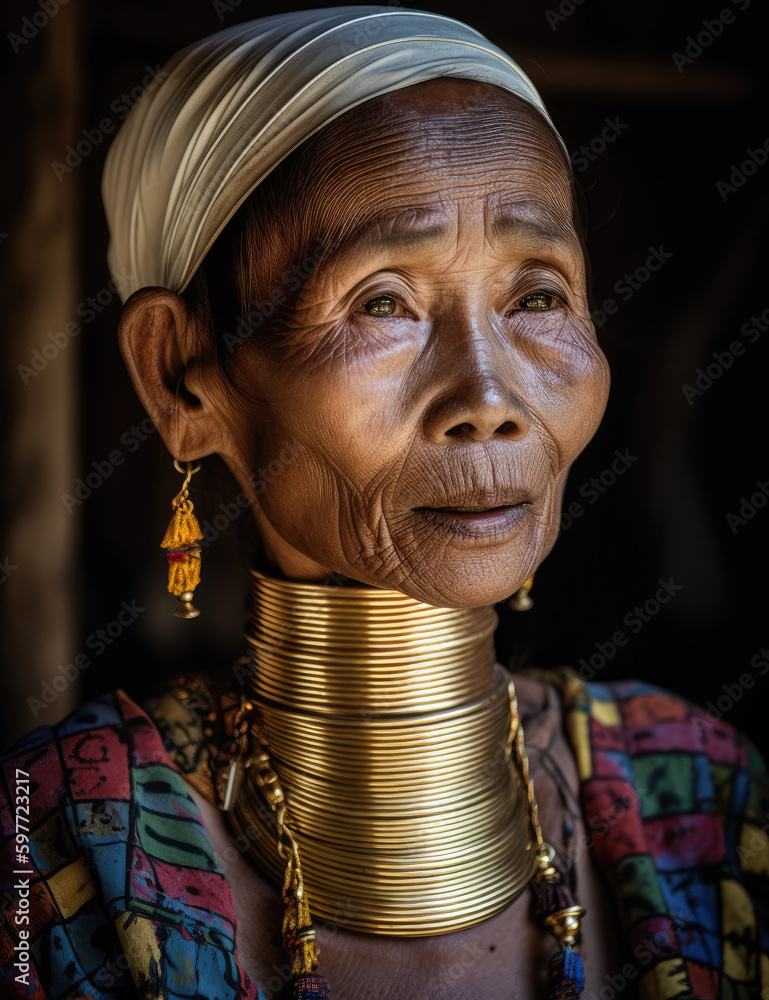 Tribal Woman Portrait-Generative AI