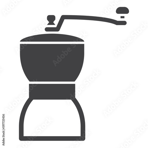 coffee grinder, Solid icon on transparent background