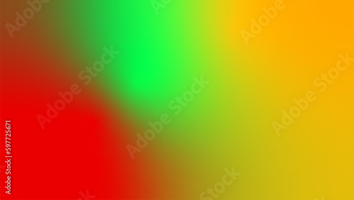 abstract green yellow red flag tricolor gradient background