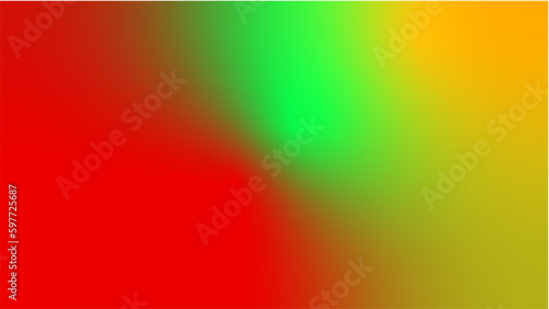 abstract green yellow red flag tricolor gradient background