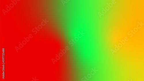 abstract green yellow red flag tricolor gradient background