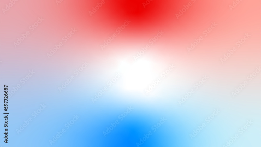 Naklejka premium Abstract red white cyan blue flag color gradient background