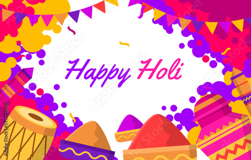 Happy Holi  Background