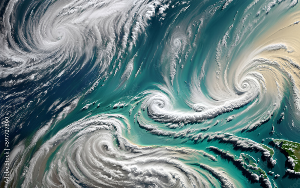 Cyclone. View from space