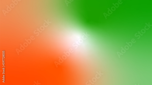 Canvas Print Indian flag tricolour gradient background