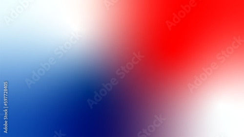 abstract red white blue tricolor flag gradient background