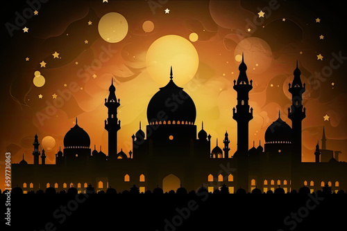 Illustration of Mosque, Ramadan, Eid al-Fitr, Eid Al-Adha