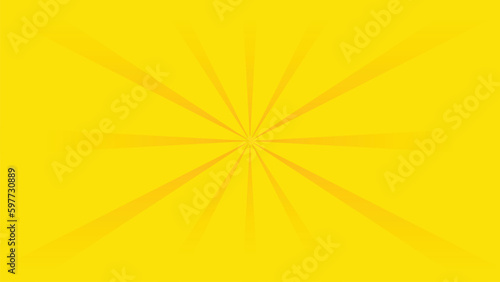 Comic zoom out yellow vector background