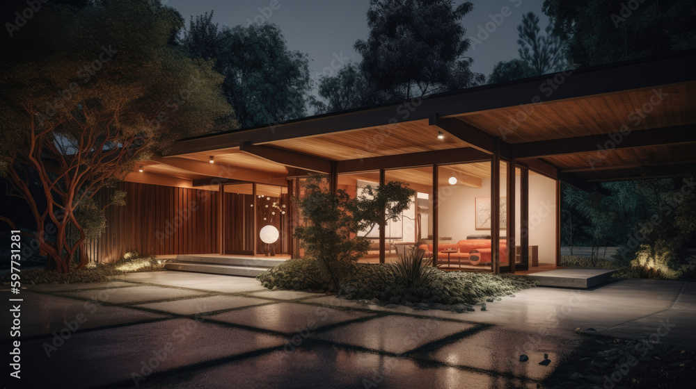 Modern house in wood Modern house in wood