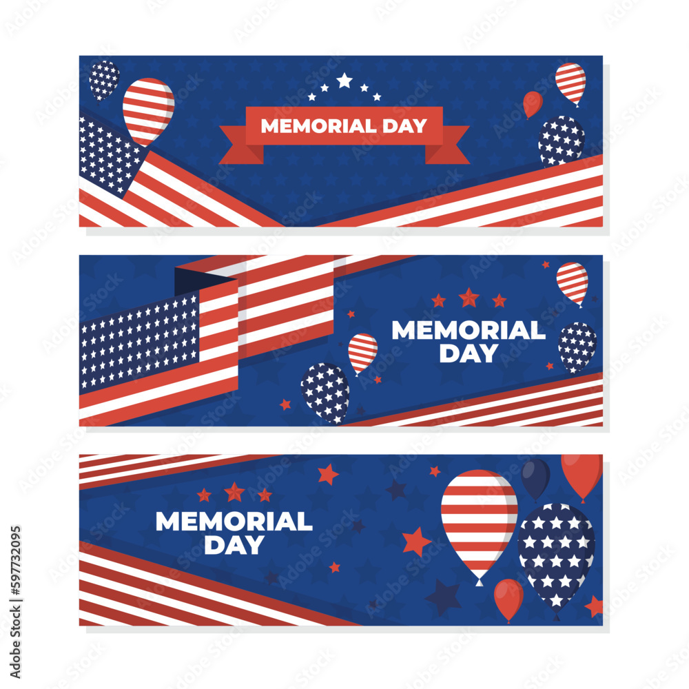 Memorial Day Banner Design
