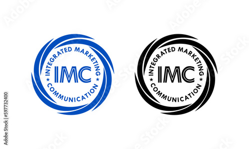 integrated marketing communication design template illustration