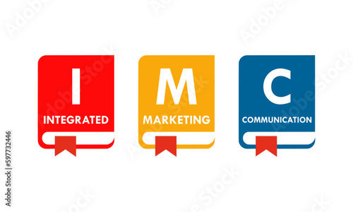 integrated marketing communication design template illustration