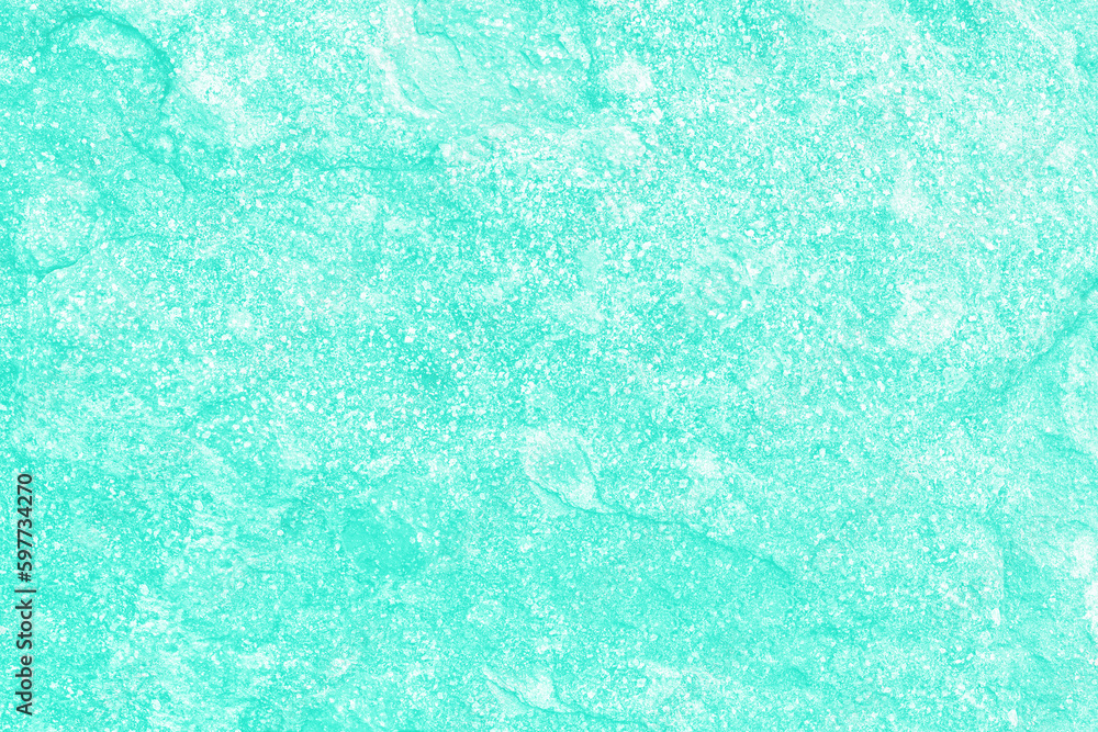 Beautiful pastel aqua color texture. Light teal abstract grainy background