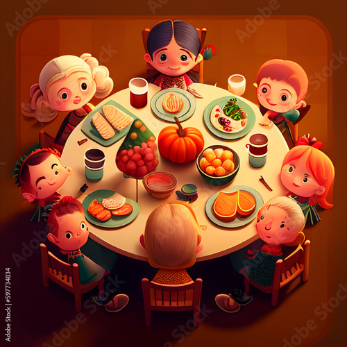 Credible_Thanksgiving_day_dining_table_full_of_food_with