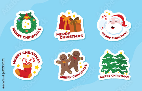 Christmas Sticker Set Design