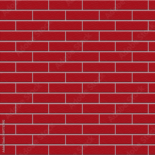 Brick wall pattern. Red brick wall illustration. Bricks background wallpaper