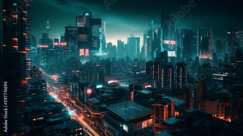 Futuristic City Generative AI