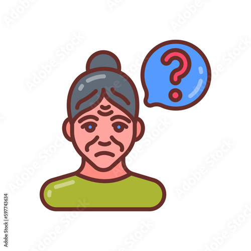 Memory Loss icon in vector. Illustration