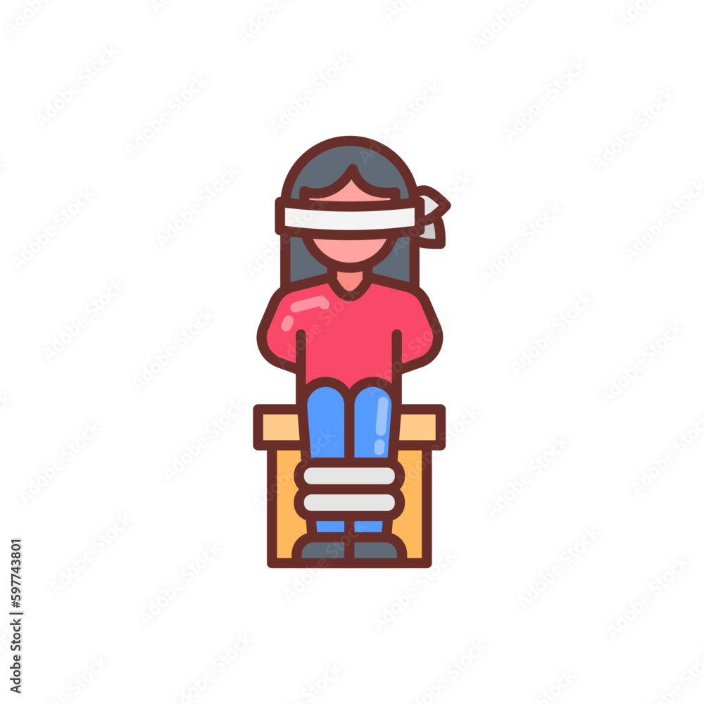 Hostage Situation icon in vector. Illustration