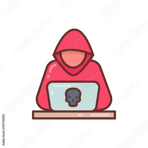 Fraud icon in vector. Illustration