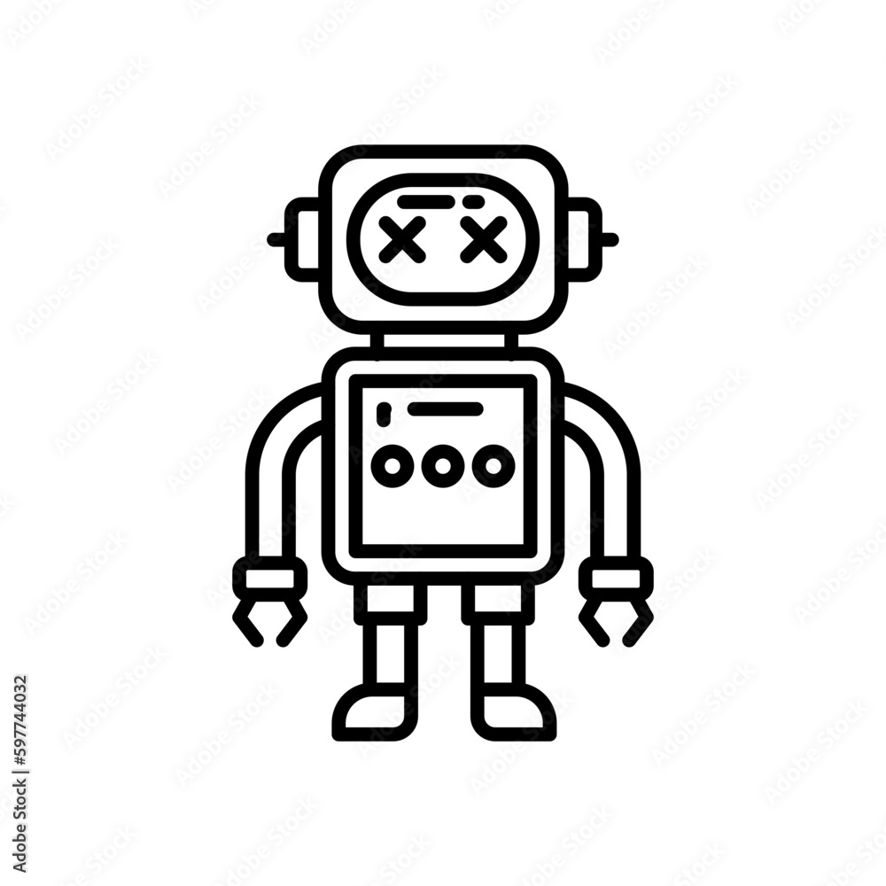 Fototapeta premium Machine Malfunction icon in vector. Illustration