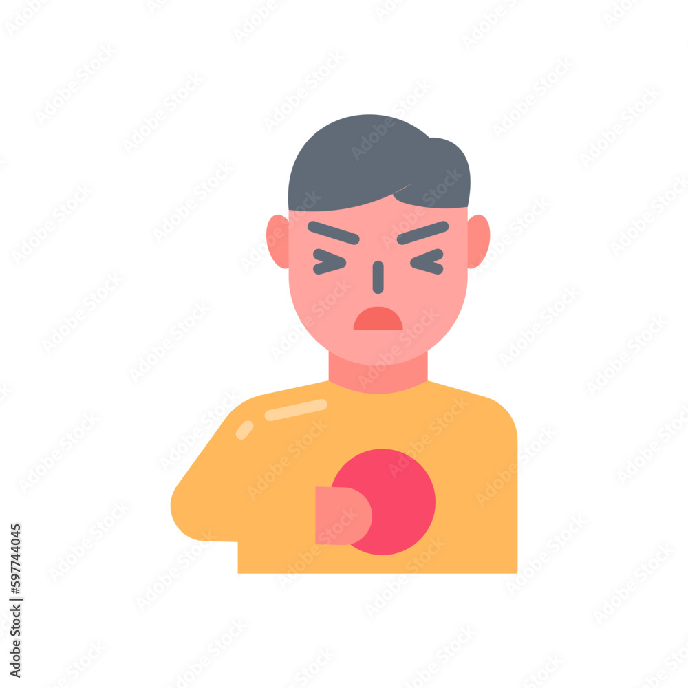 Heart Attack icon in vector. Illustration Heart Attack icon in vector. Illustration